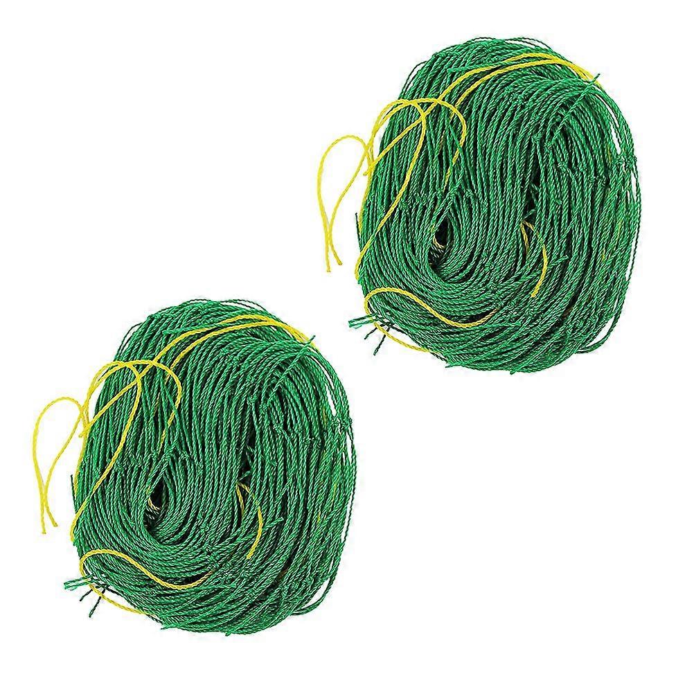 2pcs 1.8x1.8m Gardening Vines Network Fruit Flower Petunia Climbing Net Cucumber Bush Gourd Vines Net