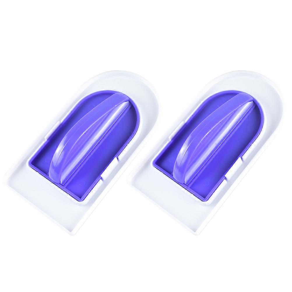 Buttercream Smoother Tool Cake Smoother for Fondant Shaping Purple Plastic 15.1X8.2X3.6CM 2Pcs