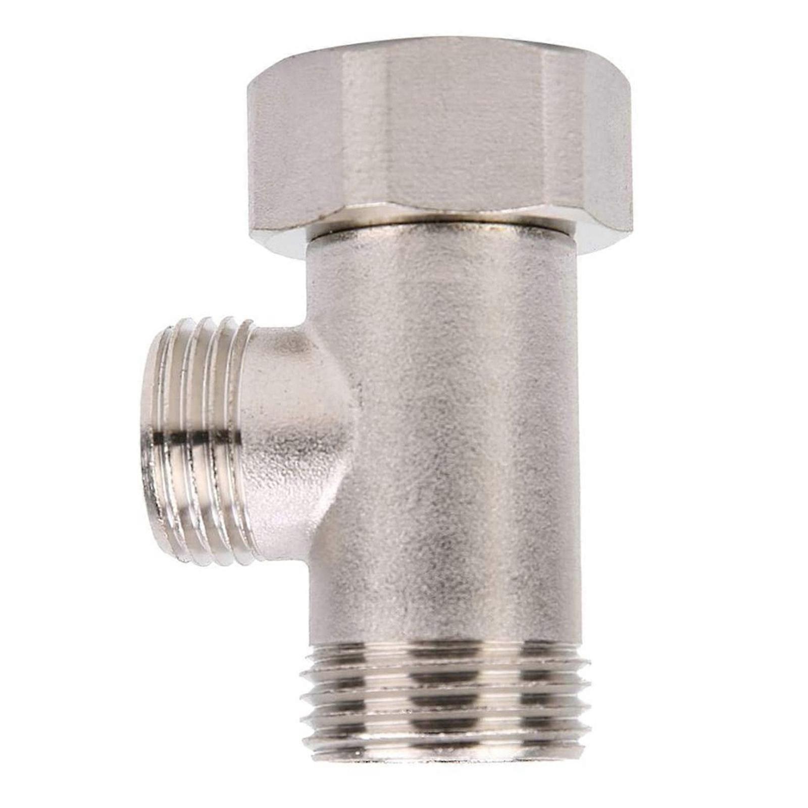 3 Way Water Control Valves 180 Adjustment T shape Connector Easy to Use for Bathroom Toilet Pipe Distribution System