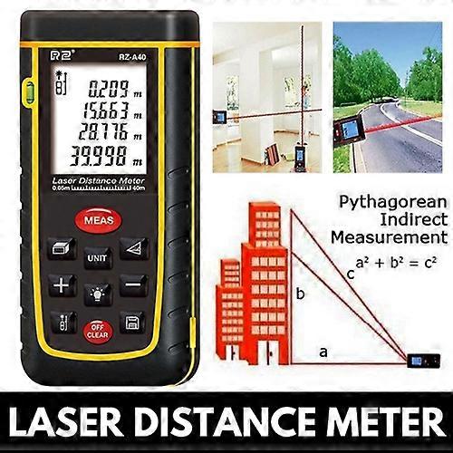 x6a 80M Laser Distance Meter Handheld Digital Range Finder Distance D8Y Meter Measure Test Tool - Bl