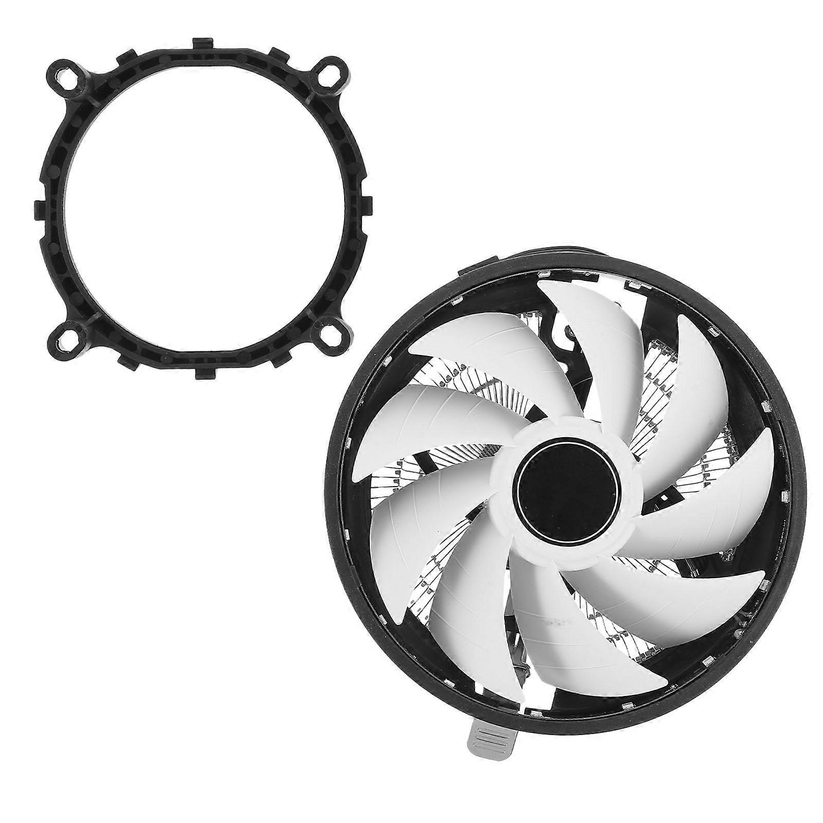 Cpu Cooler Colorful Light Pc Computer Cooling Fan Ultra Quiet For Daily Use 12.3x12.3x7cm Aluminium Heat Dissipation 1Pcs
