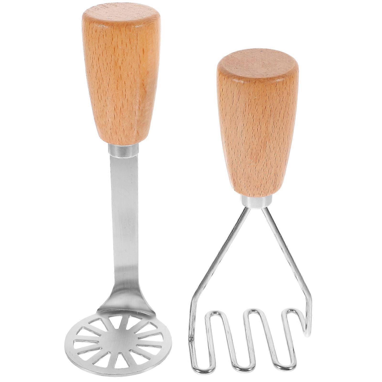Stainless Steel Potato Masher Manual Vegetable Pressing Tool with Comfortable Handle for Easy Pureeing of Fruits and Vegetables and Easy to Clean