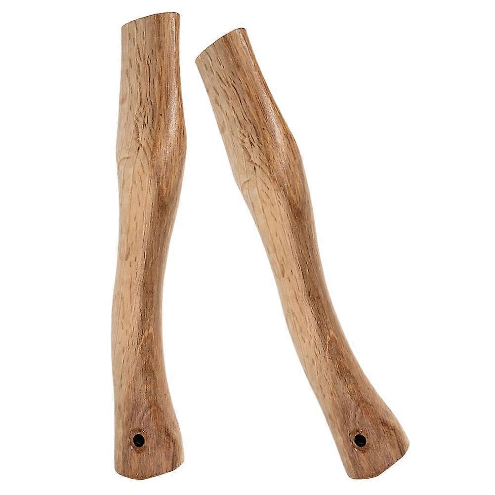 Ax Handle Replacement Thick and Even Structure with Sloping Lines for Camping Tool 2Pcs