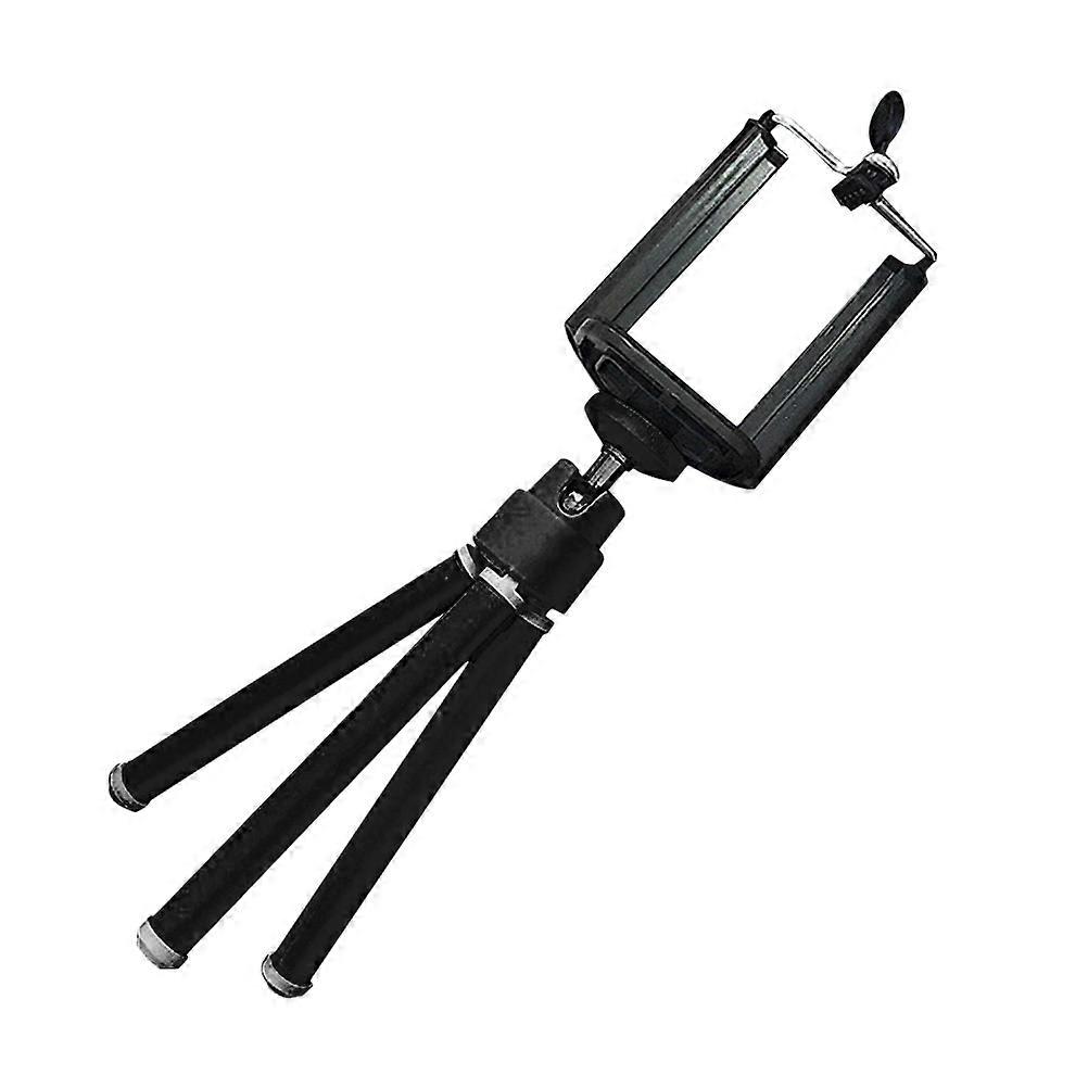 Tabletop Phone Tripod Black for Smartphone and Digital Camera Portable and Retractable 1Pcs