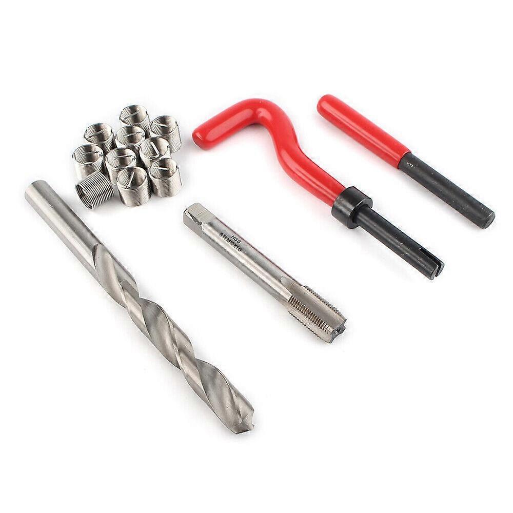 Suitable 15PC M12X1.0  Metric Thread Repair Install Tool Insert Kit M12 Helicoil Coil DO