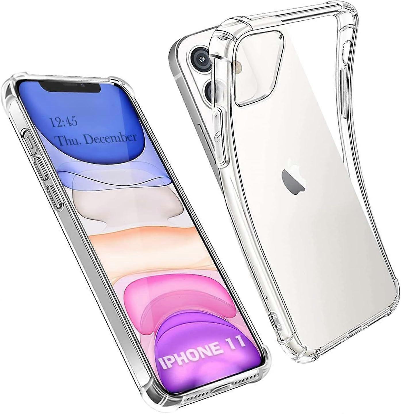 Transparent Soft TPU Silicone Case,Compatible with iPhone 11(1pc)