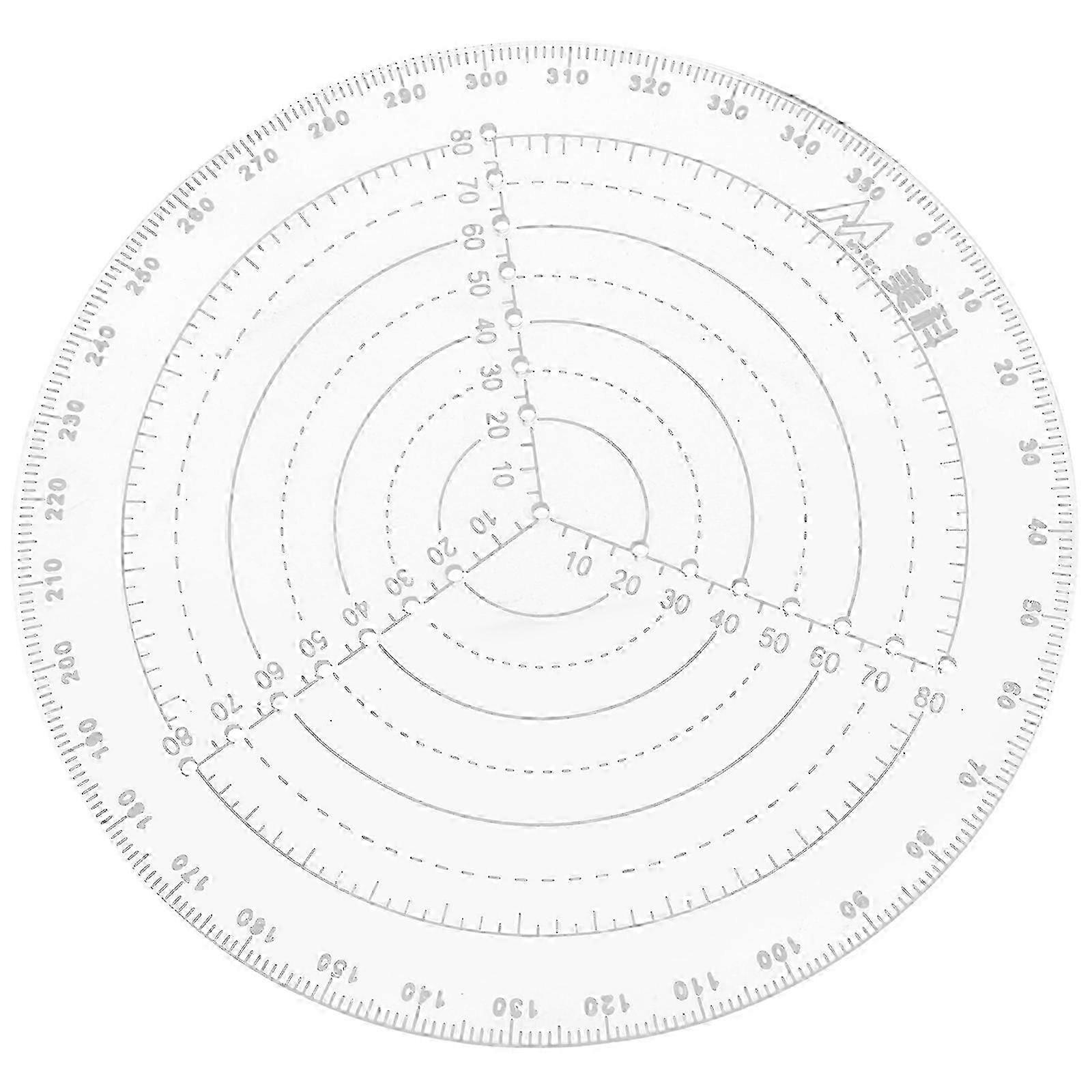 Center Finder Circle Ruler Drawing Tool Circle Template Drafting Tool Size L