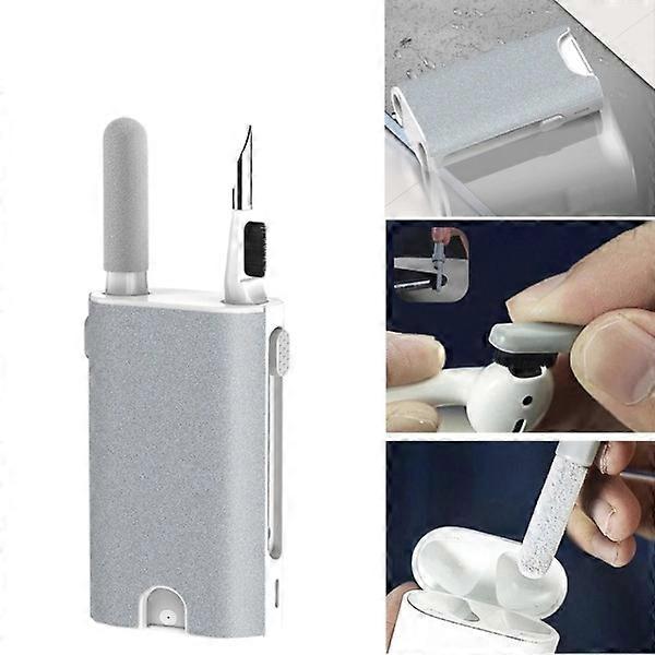 5-in-1 Multifunction Earphones Cleaning Pen Brush Mobile Phone Tablet Polishing Wipe Cleft Cleaning Kit