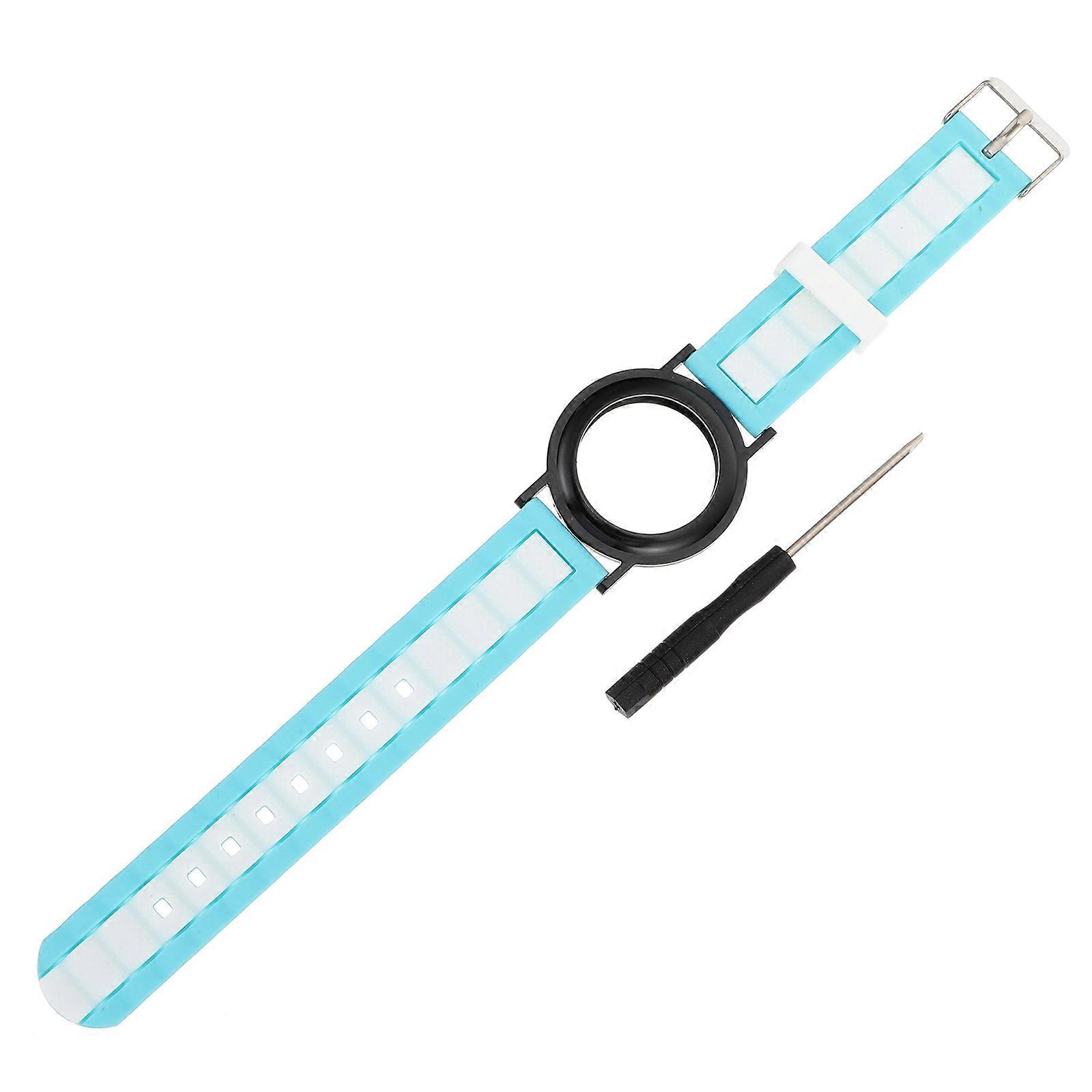 Silicone Band Bracelet Watch Band Daily Use Secure Locking 24.2X2CM 1Set