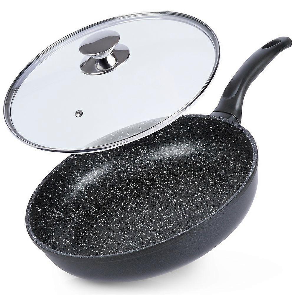 Frying pan with non-stick, granite coating, induction safe