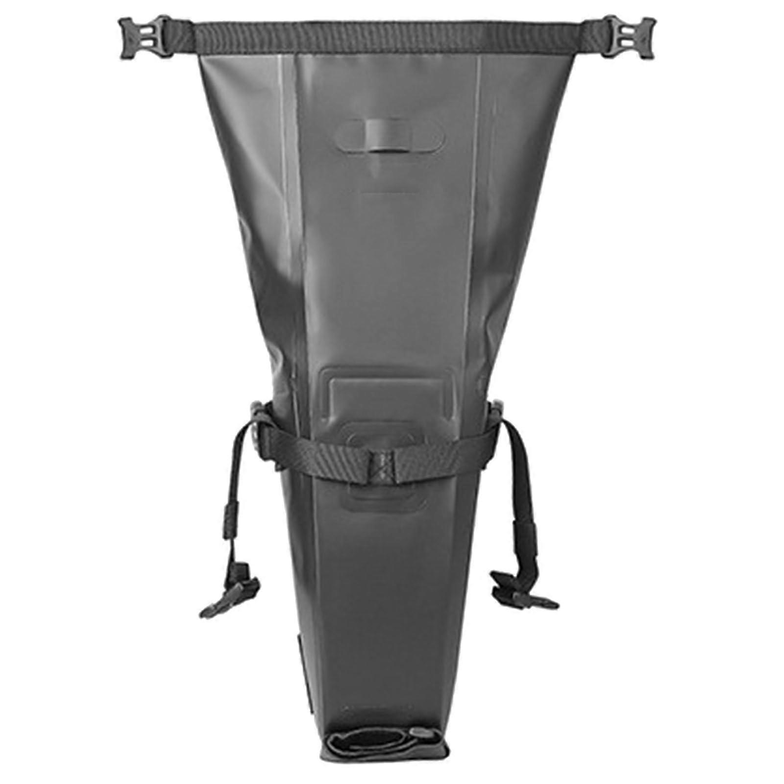 Bike Saddle Bag Hard Shell Polycarbonate Waterproof Reflective Stripes Universal Mounting Medium Size