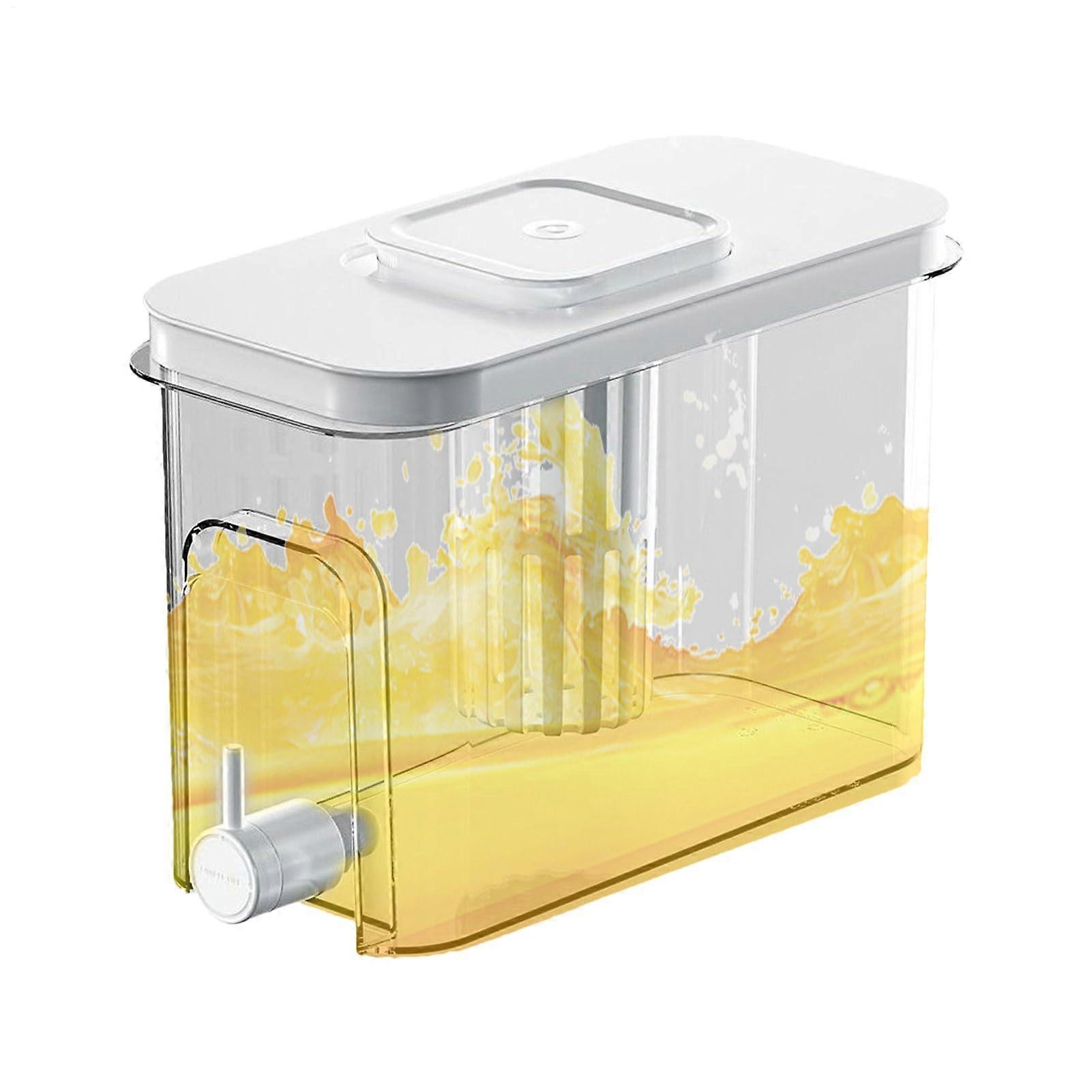 Refrigerator  beverage dispenser, cold beverage dispenser, white