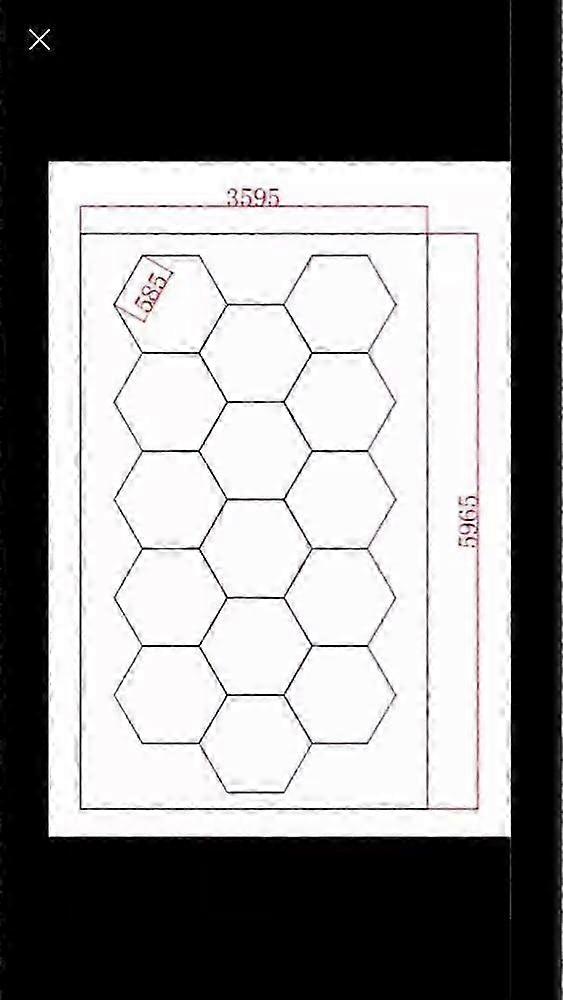 5M LED Hexagonal Light for Automotive Detailing and Workshop Use