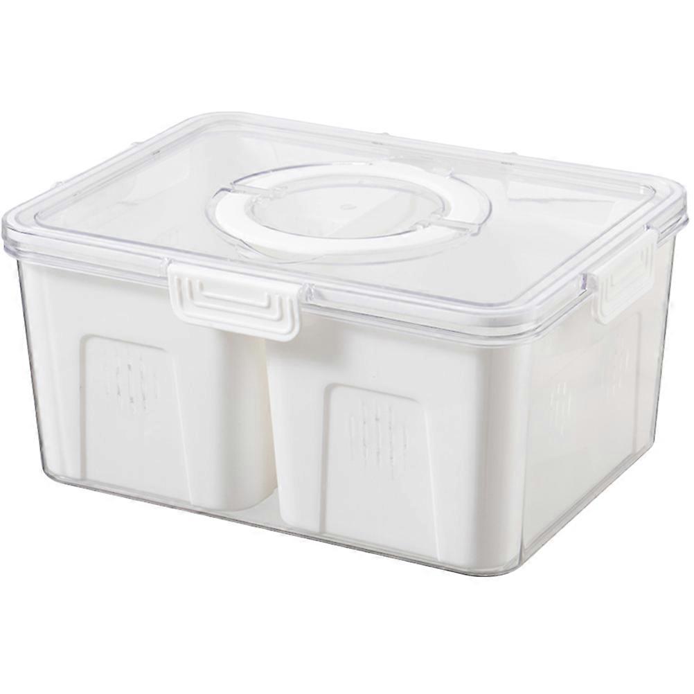 Fridge Organizers And Storage Divided Fruit Box Refrigerator Organization Rectangular Fresh-Keeping 1Pack