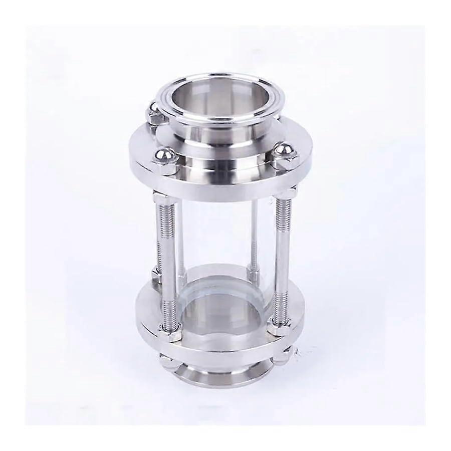 Brewing Diopter 2 Flow Sight Glass Tri Clamp 45Mm 1-3/4 Inch Pipe OD SUS 304 Stainless Steel