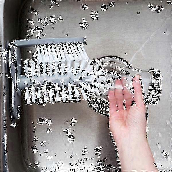 Long Handle Suction Cup Cleaning Brush for Kitchen Cups and Gadgets