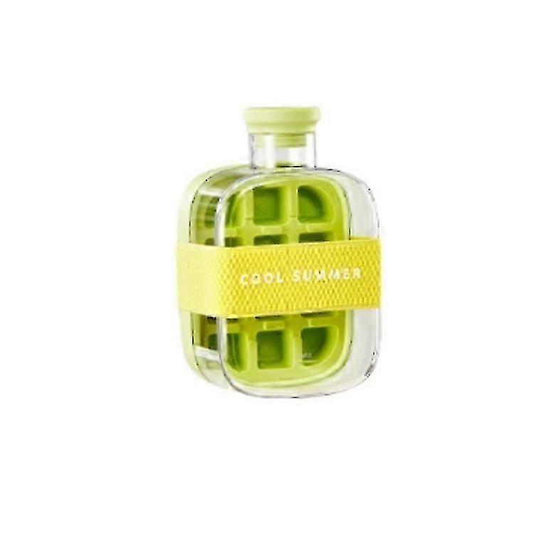 Machine à glaçons 2 en 1, bac à glaçons et bouteille d’eau, bac à glaçons en silicone sans contact à utiliser avec des marques compatibles