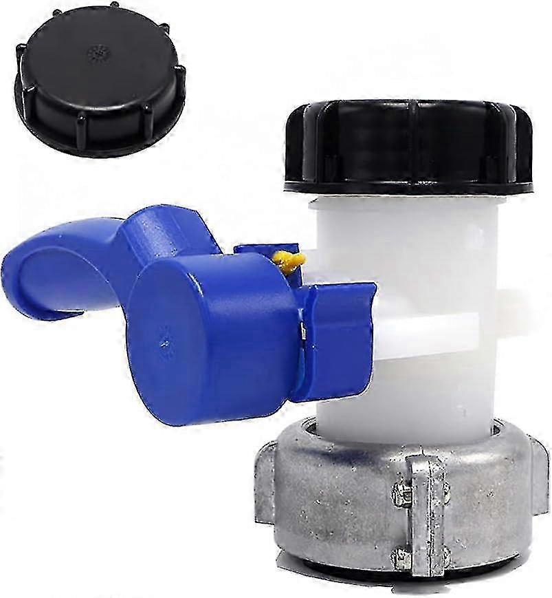 Universal Flap Tap Adapter for Water Tank Hose Connection, Suitable for Various Tanks and Containers (62mm)