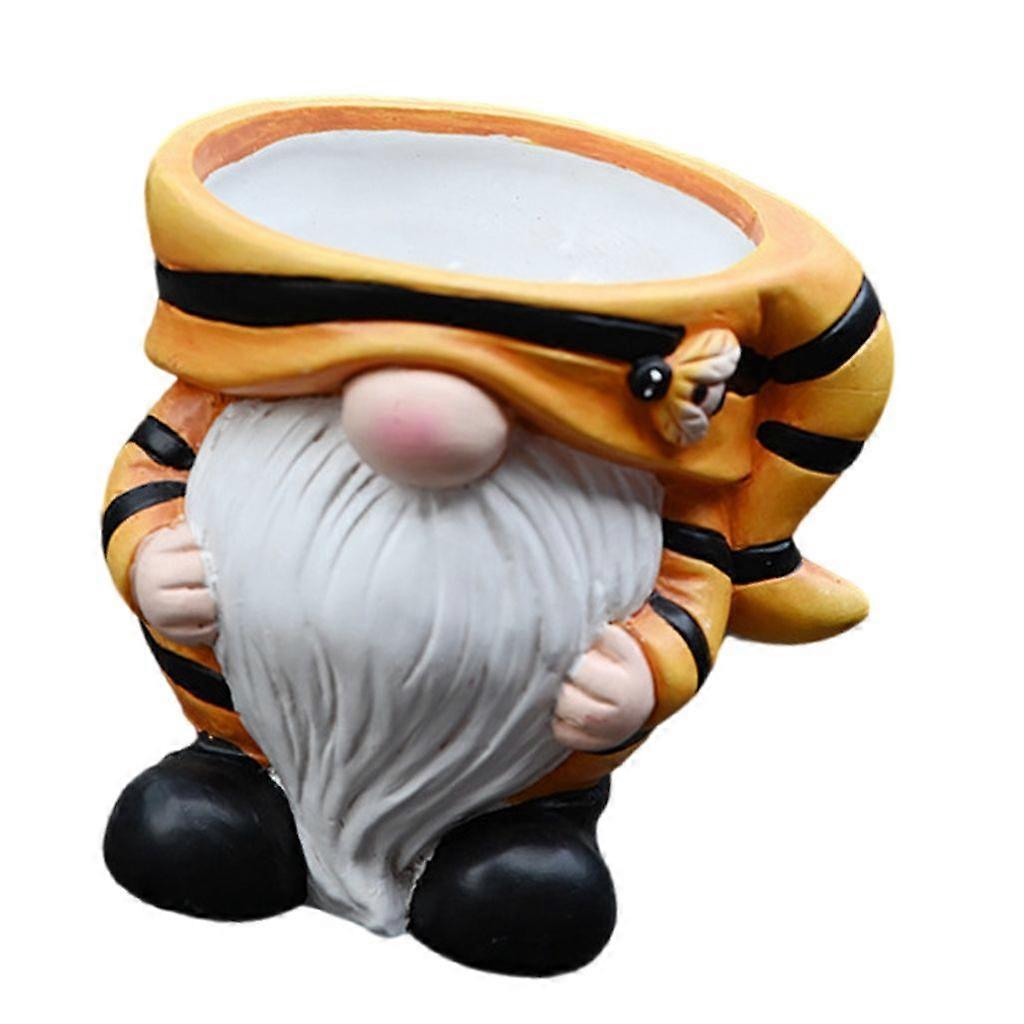 Unique Elf Ceramic Vase for Festival Plant Display on Bookshelves and Mantels