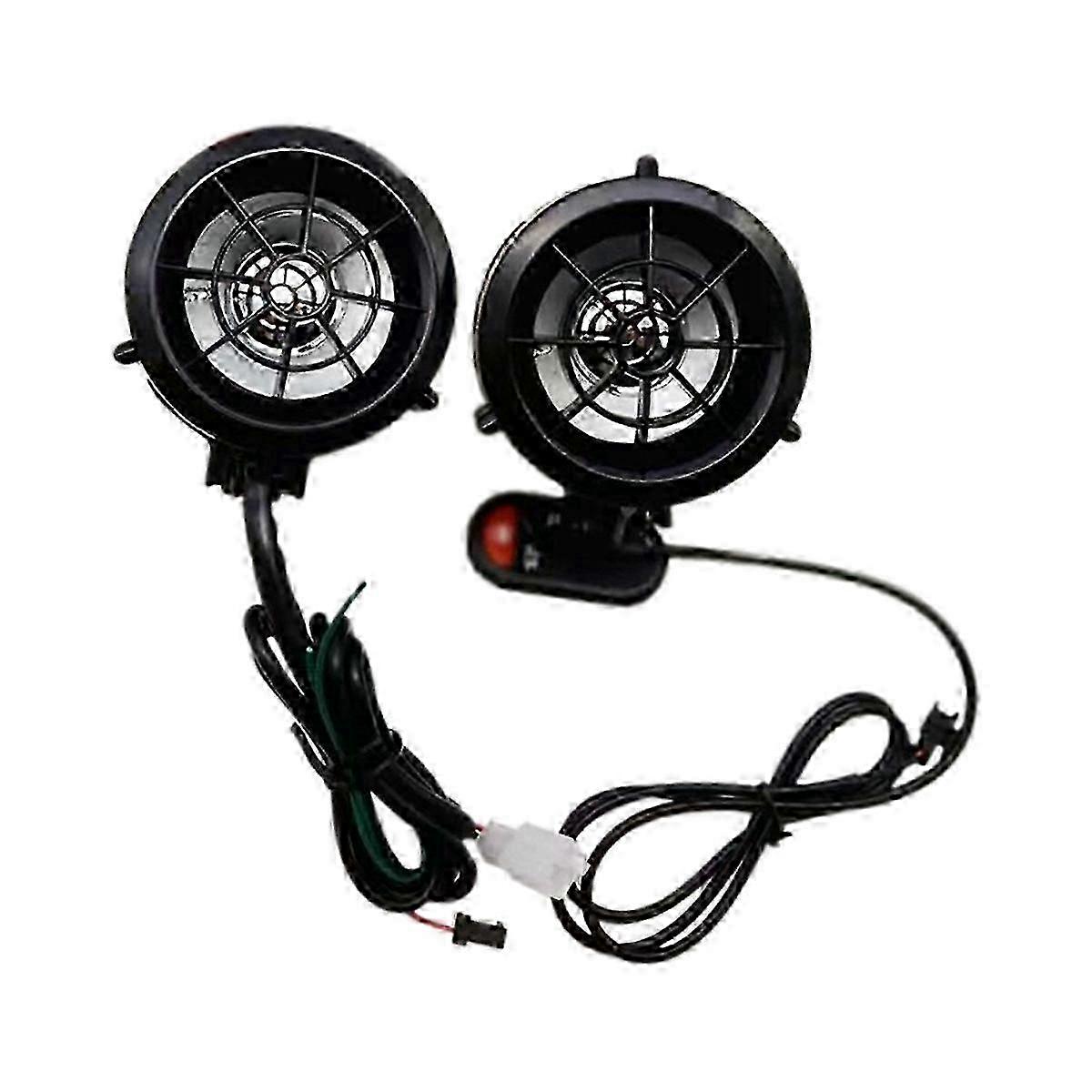 Motorcycle Sound System Colorful Flashing Lights Bluetooth MP3 FM Radio Player Stereo Speakers Music Amplifier