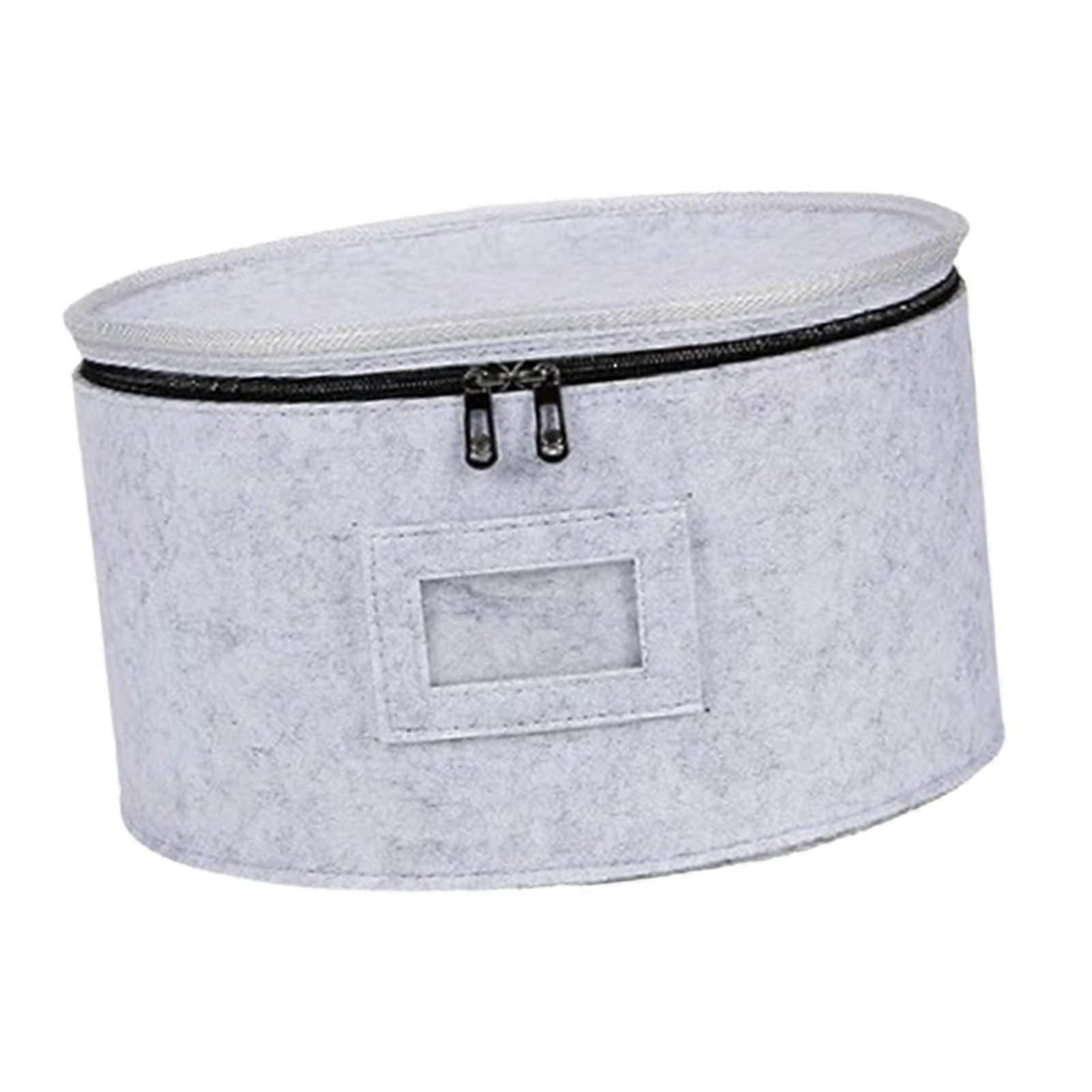 Stackable Moving Storage Box Made of Thick Felt Material, Quilted Case for Mugs and Tumblers Measuring 30.5cm x 18cm