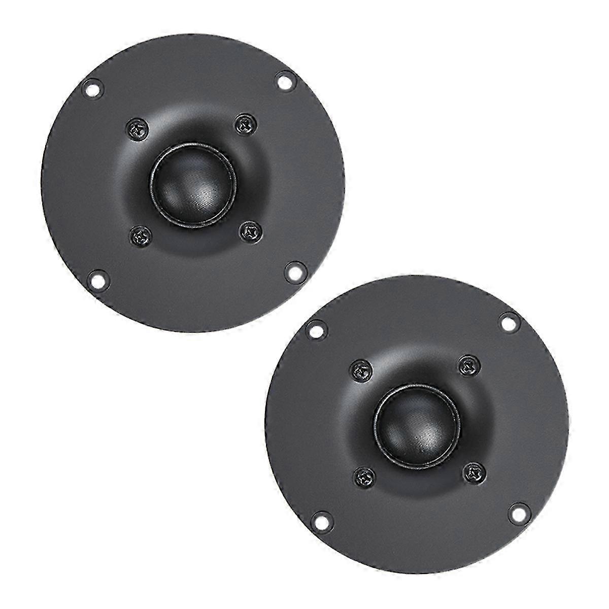 2PCS 4 Inch HiFi Tweeter Speaker 8 Ohm 30-60W Silk Film Dome Audio Treble Speaker for Sound Systems Edition 0704