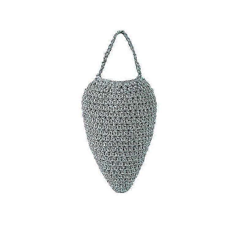 Crochet Fake Wasp Nest, 14.27.9 Inch Faux Hanging Wasp Hornets Hive Nests Artificial Waterproof Wasp Nest Decoration for Patio Eaves Yard Home