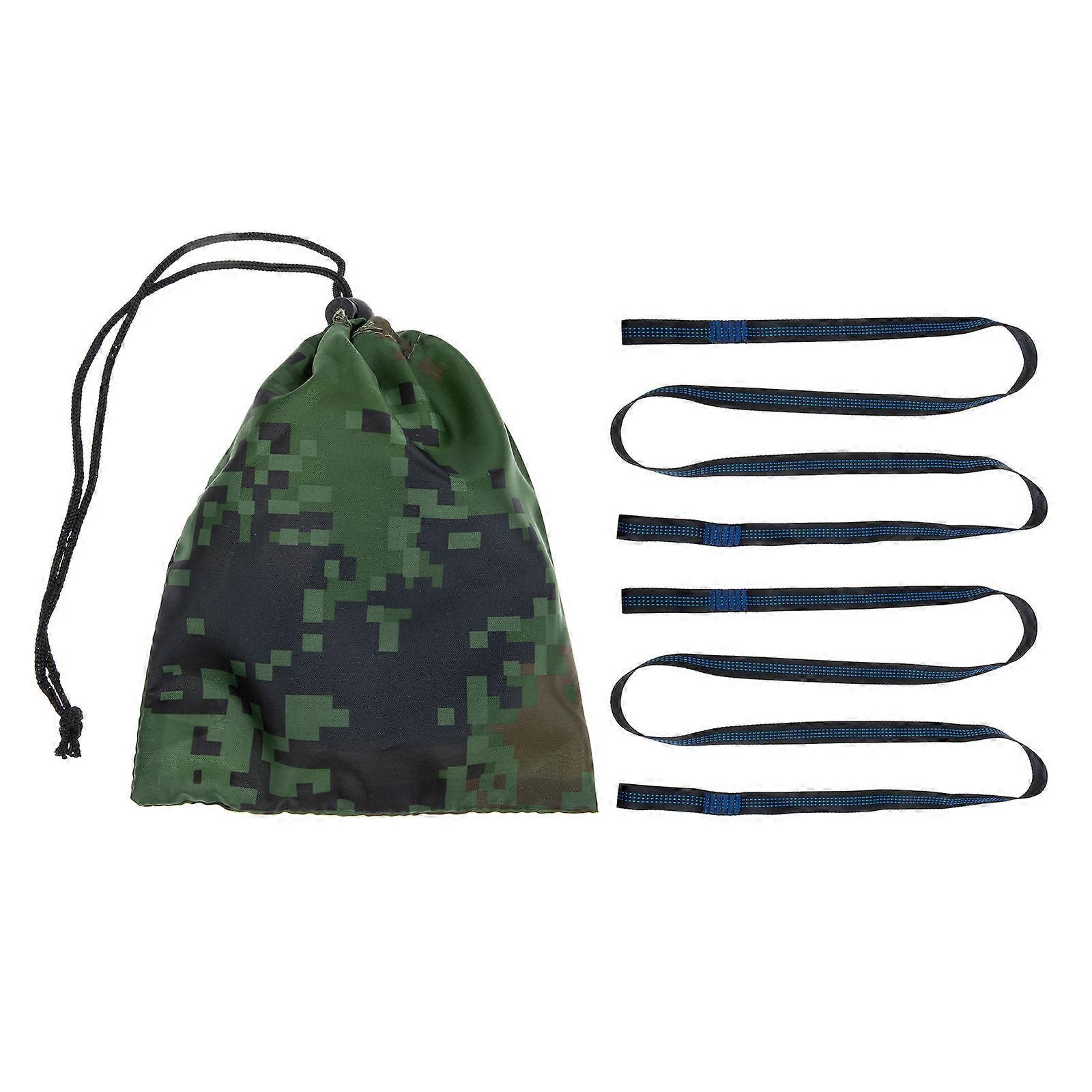 Wear-Resistant Tree Strap Professional Hammock Ropes Convenient For Hiking 200x25cm Polyester Webbing 1Set