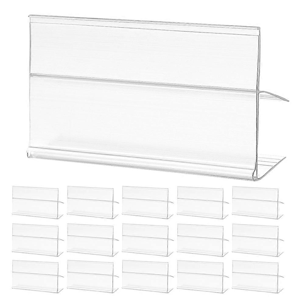 100 قطعة PVC حامل ملصقات الرف لرفوف الأسلاك ، مقاطع بطاقة السعر للبيع بالتجزئة ، محلات السوبر ماركت ، وسلال المتاجر الصغيرة