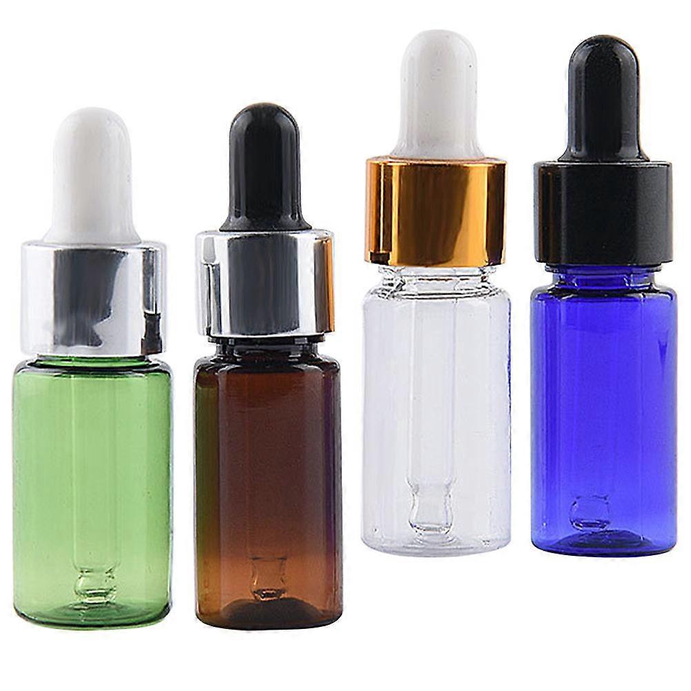 Plastic Bottles for Liquids 4 Pcs Perfume Dropper Bottle Easy to Clean Durable Assorted Color for Daily Use