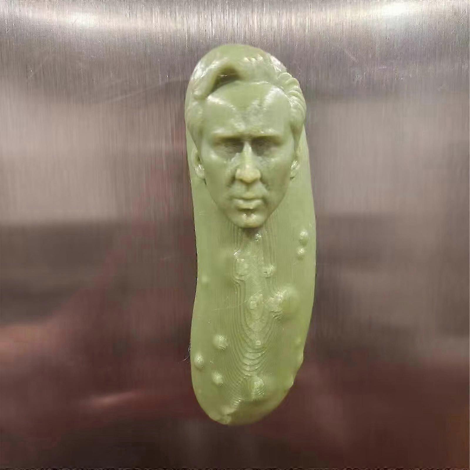 新しい個性の装飾、ピコラケージ - ニコラスケージピクルス冷蔵庫マグネット冷蔵庫マグネットオーナメント、フルーツ冷蔵庫ステッカー、キッチンデコレーション