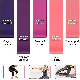 Bala Widerstandsbänder 5er-Set - Elastische Trainingsbänder Für Yoga & Fitness