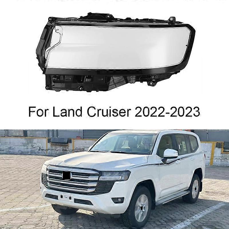 Für Toyota Land Cruiser 2022 2023 Auto Frontscheinwerfer Abdeckung Auto Scheinwerfer Lampenschirm Lampenabdeckung Scheinwerfer Licht Glas Linsenschale
