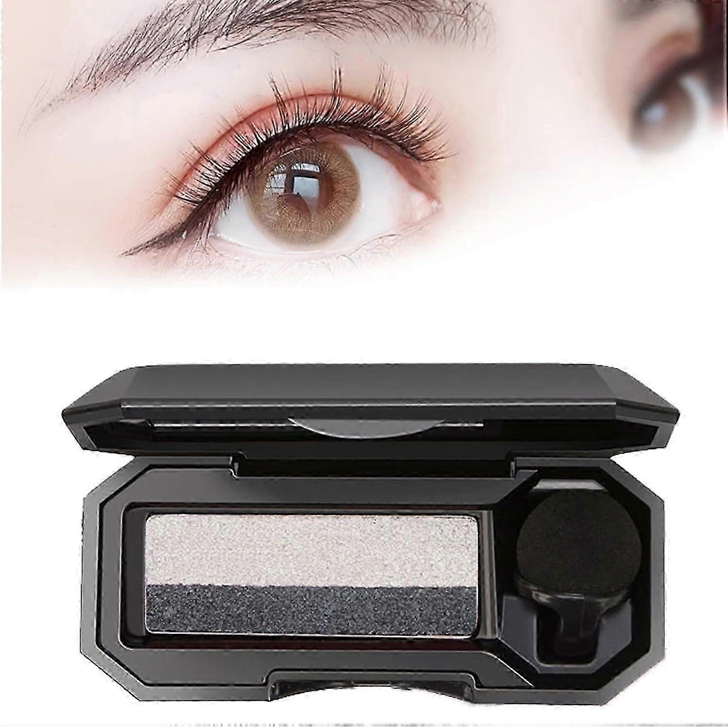 Two-Tone Eyeshadow, Waterproof Two-Tone Eyeshadow, Two-Tone Lazy Eyeshadow, Portable Two-Tone Eyeshadow Palettes, Glitter Coloured Gradation