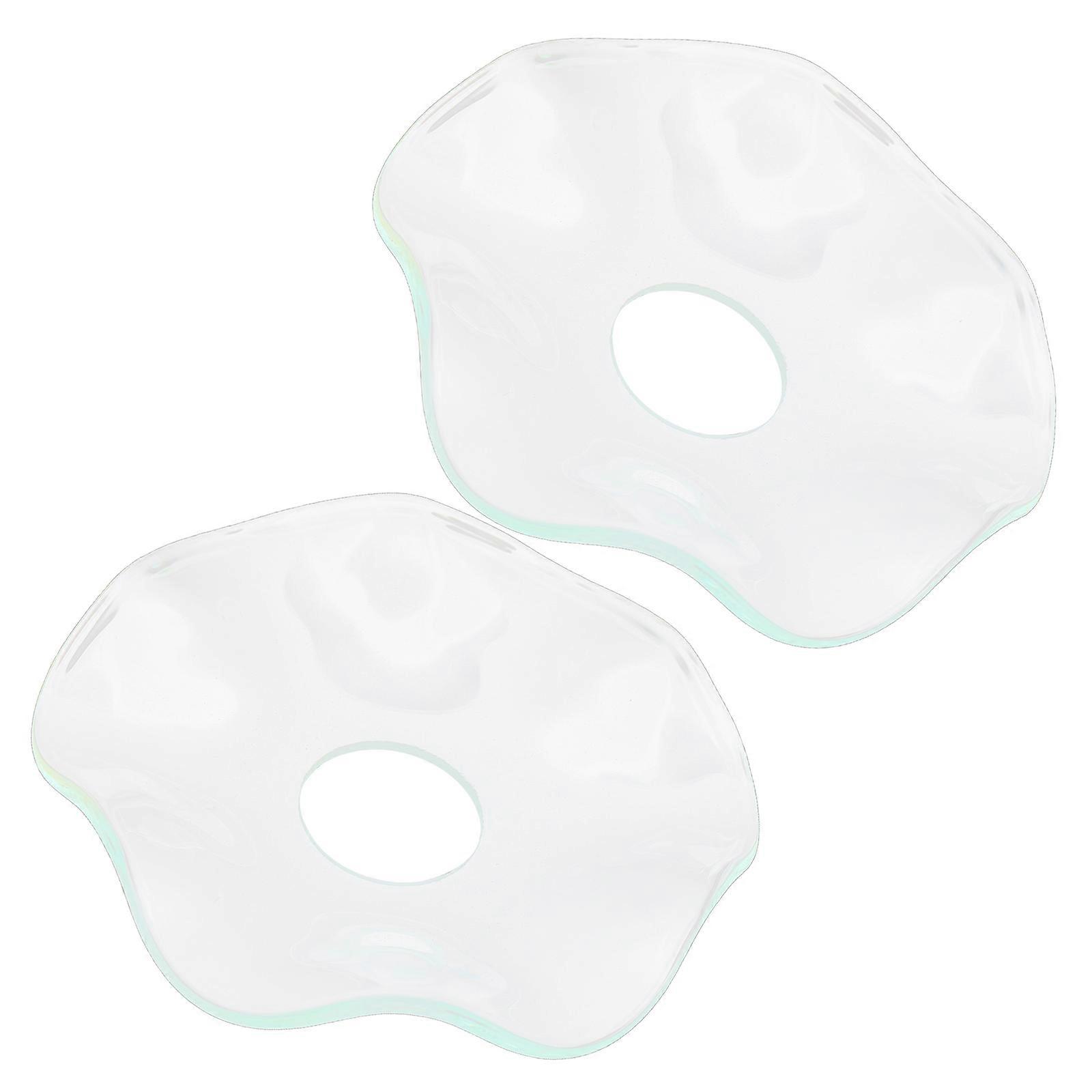 Glass Candle Wax Protector for Home Use 2Pcs Clear Decorative Wax Catcher