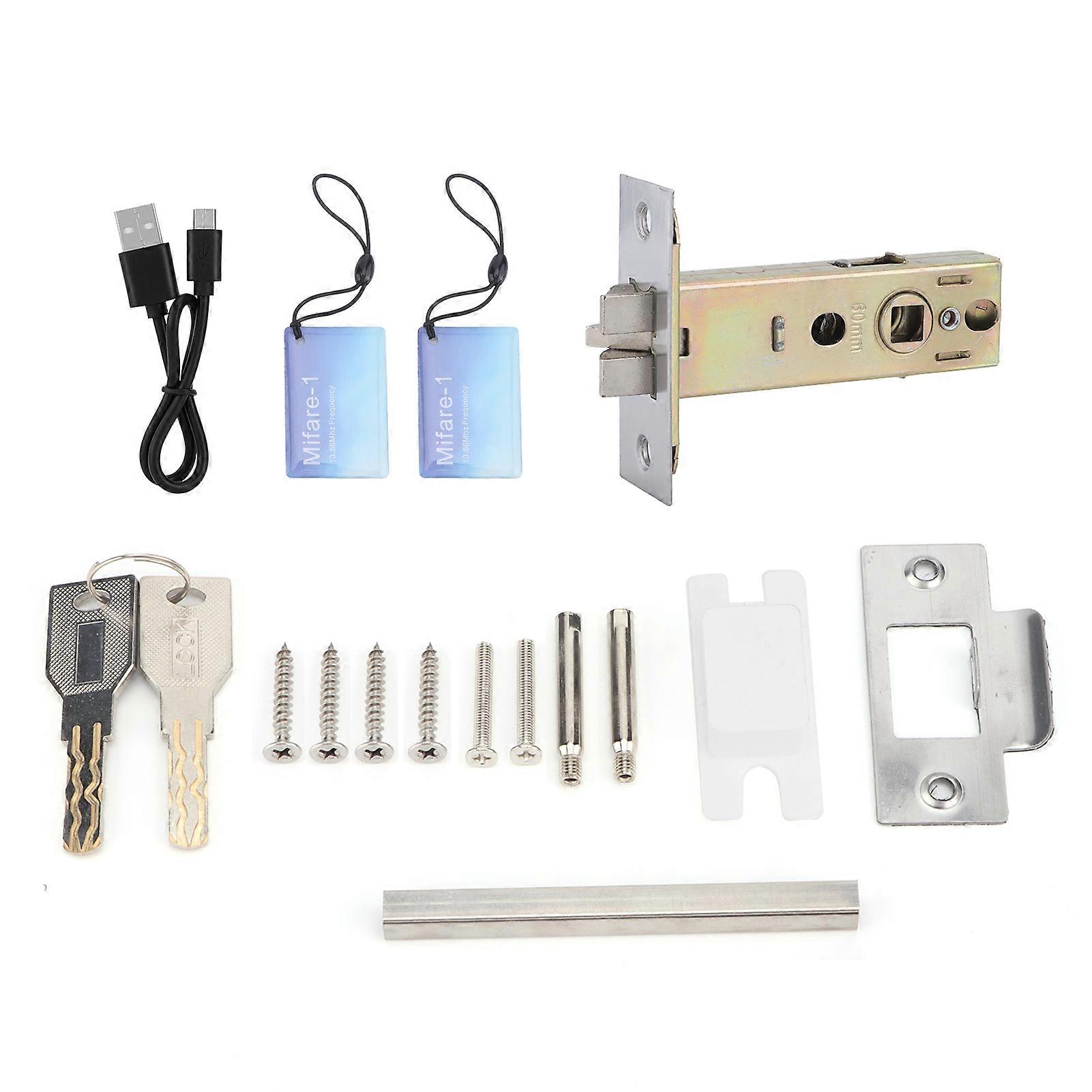 Smart Ball Door Lock Fingerprint Password IC Card Bluetooth APP AntiTheft with Mechanical Key for TUYA