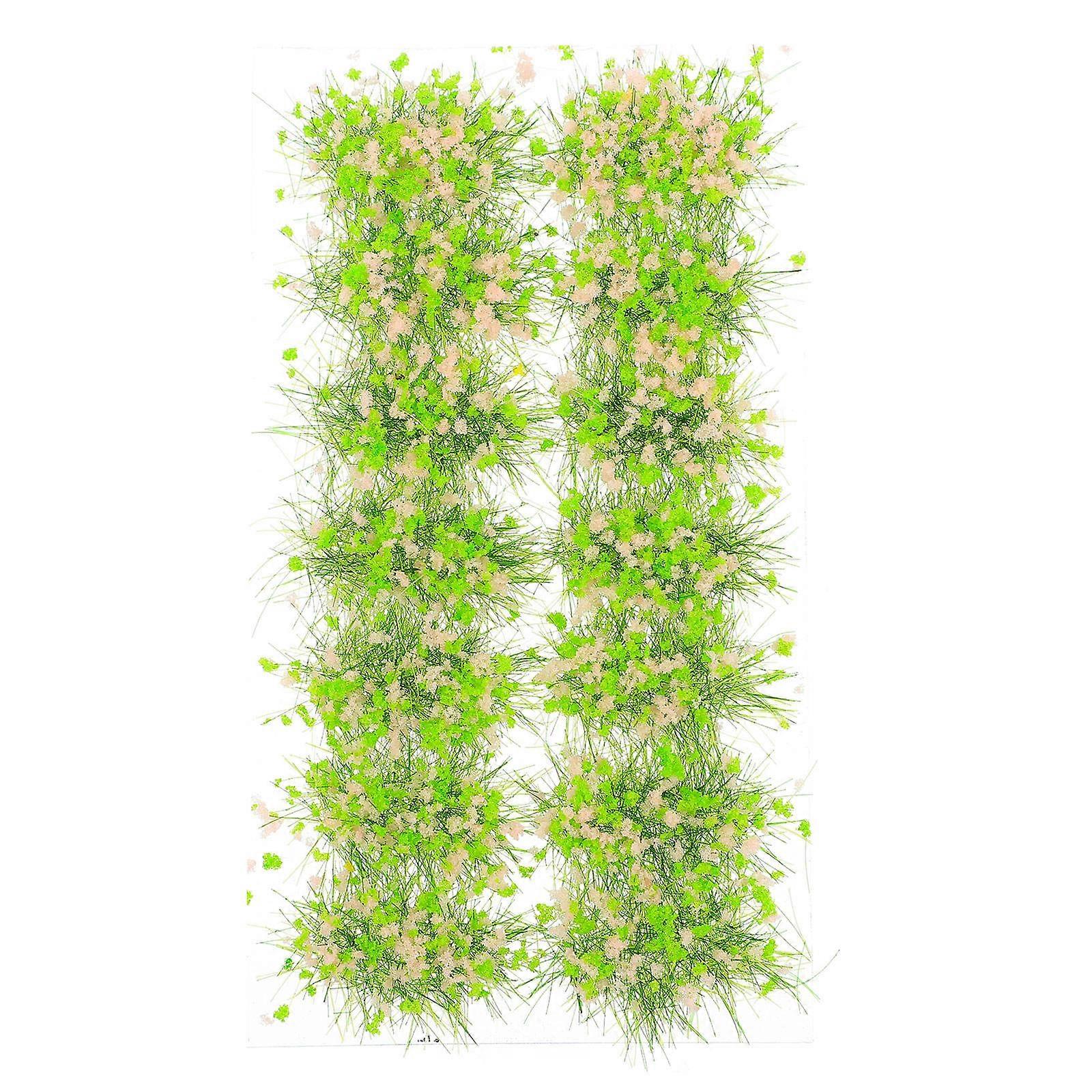 Static Scenery Model Miniature Grass Tuft Flower Cluster Vegetation Green for DIY Landscapes