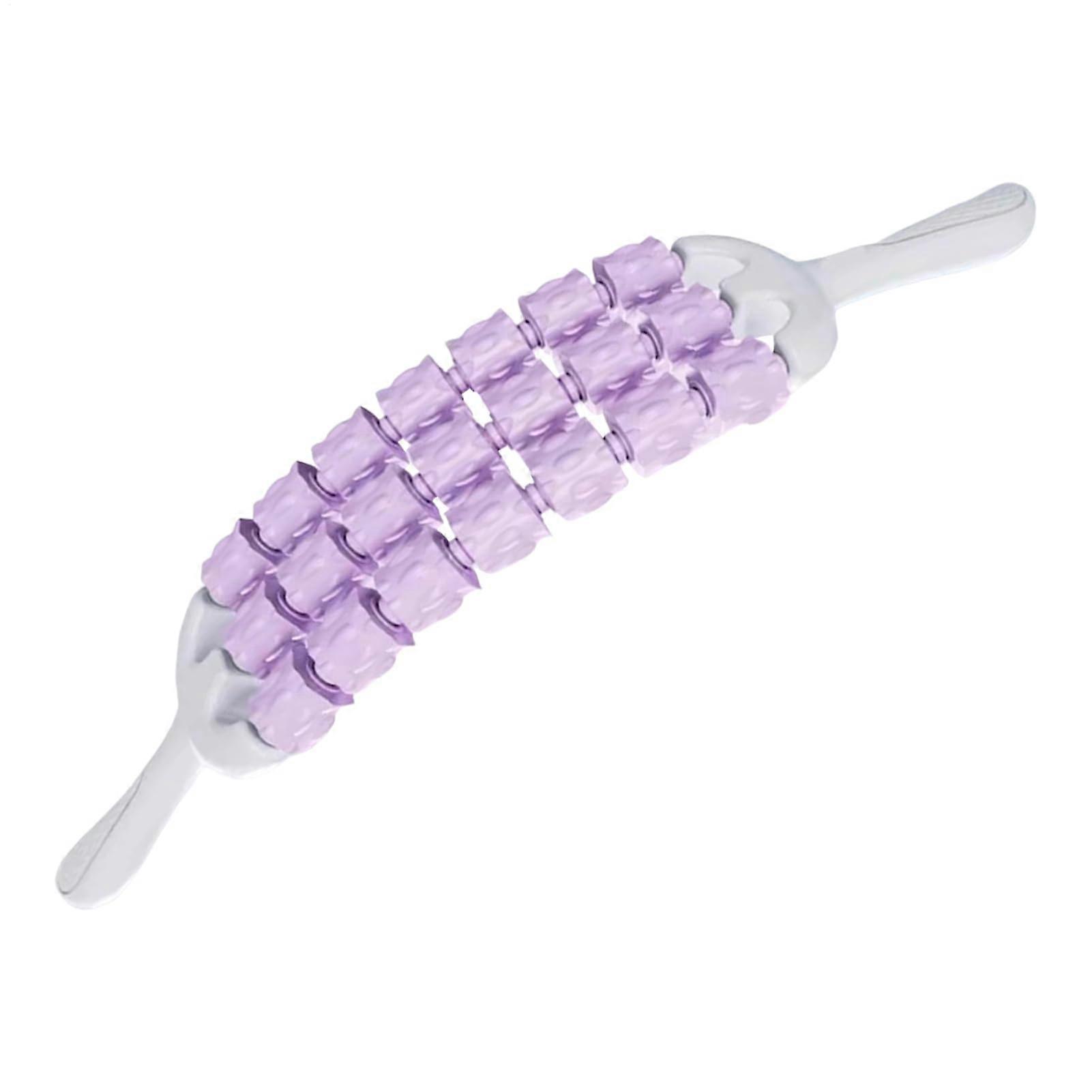 Muscle Roller Stick, Deep Tissue Relaxation Tool for Athletes Back Shoulders Legs Purple