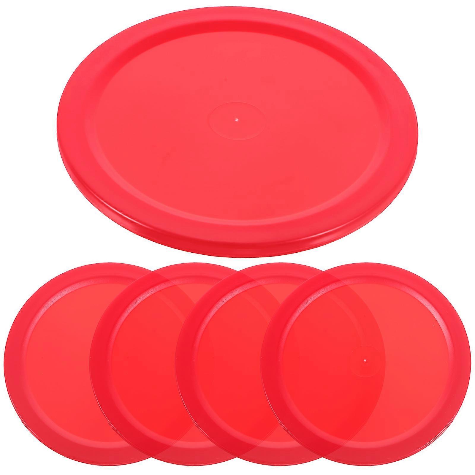 Smooth Sliding Plastic Pucks For Ice Hockey Table Game Players 5Pcs