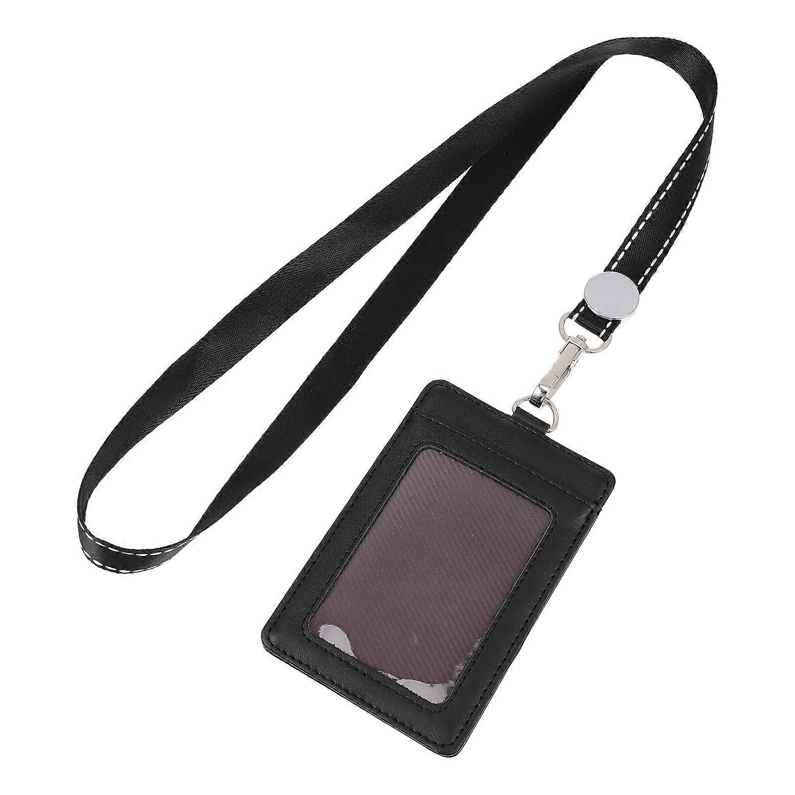 Work Card Protective Sleeve ID Holder Case with Lanyard, Vertical Design for Student, Professional & Daily Use