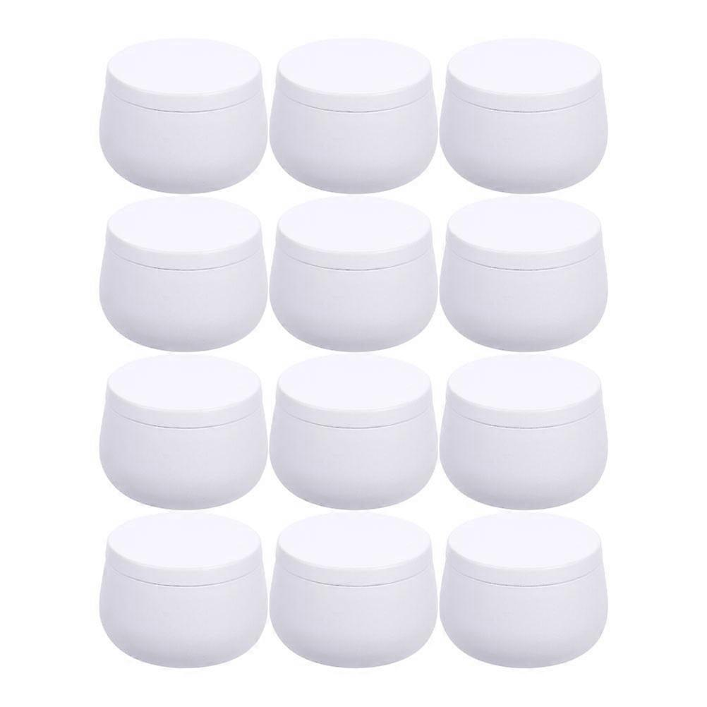Sugar Candy Tea Leaf Storage 12Pcs Tinplate Cans with Round Sealed Design