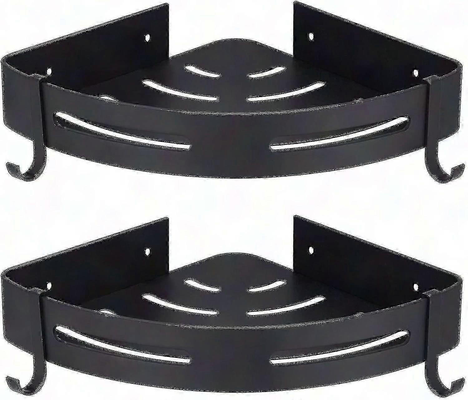 Wall-Mounted Shower Caddy for Bathroom Storage and Organization Without Drilling