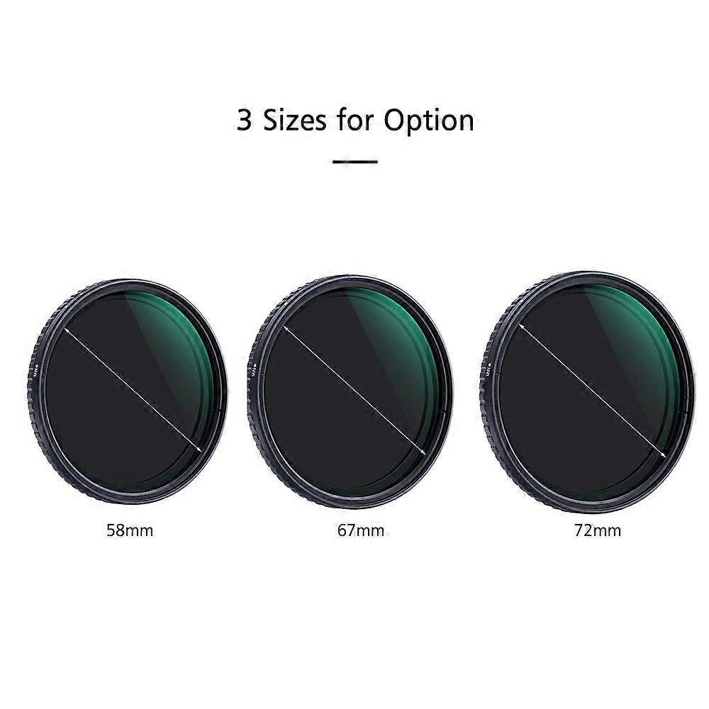 K&F CONCEPT 67mm Ultra-thin Adjustable Variable Neutral Density ND Filter Fader ND2-ND32 Camera Lens for Cameras