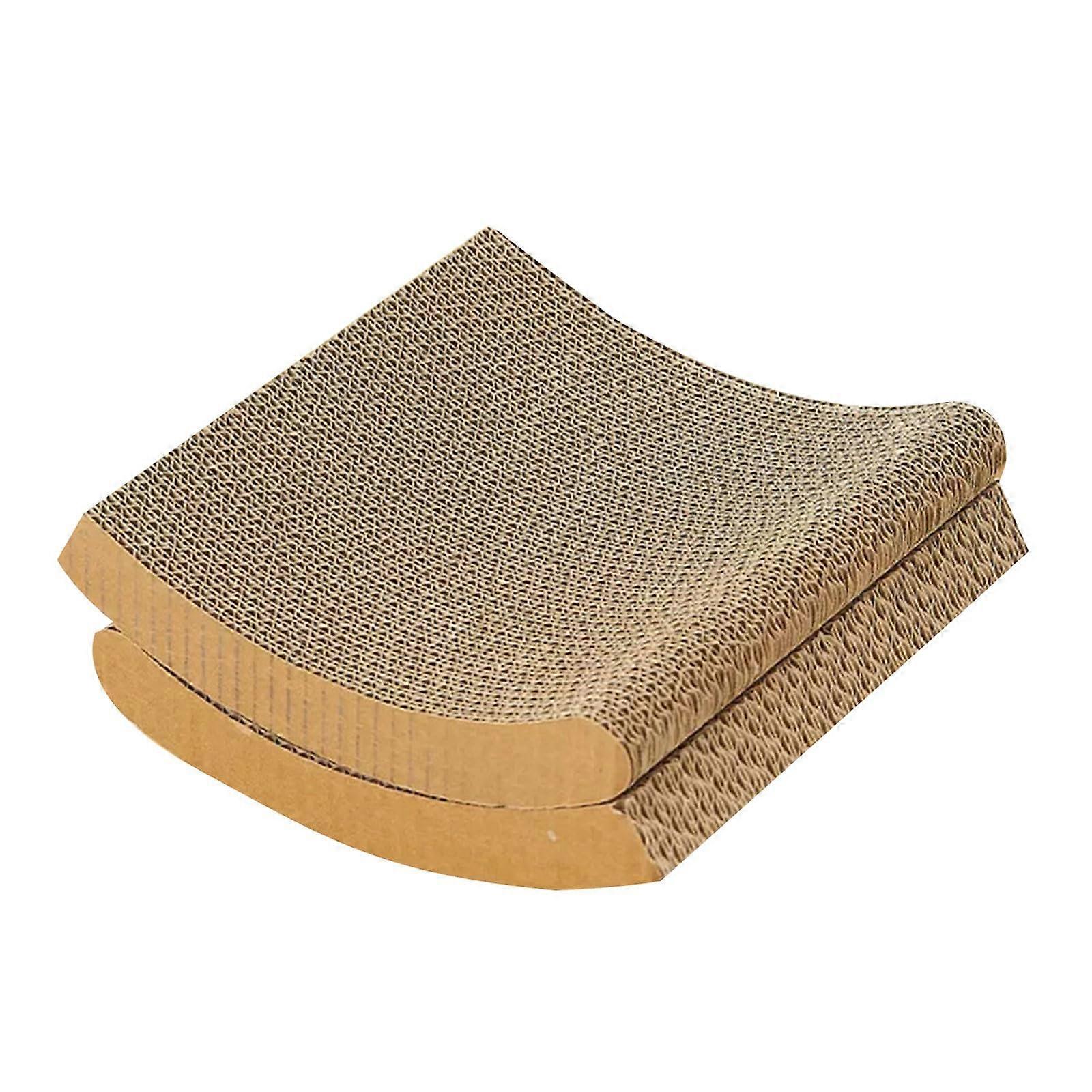 Cat Scratch Toy Moon-Shaped Cat Bed With Replacement Core For Playing And Naps Furniture Protection For Sofa Floor