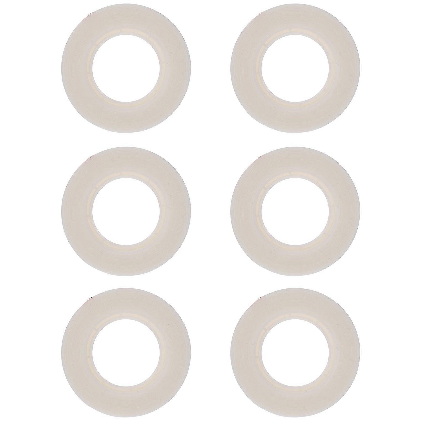 6 Rolls Writing Tapes Masking Tape Correction Tapes Frosted Transparent Tape