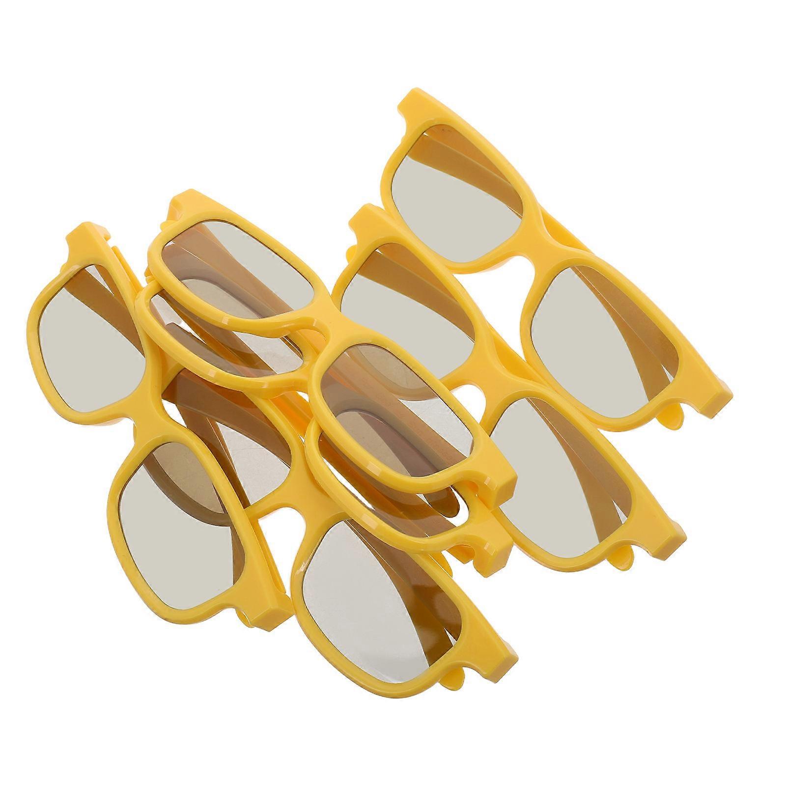 Movie Glasses 3D Cinema Glasses Plastic Material Lightweight Comfortable Design 3D Movie Watching 6Pack