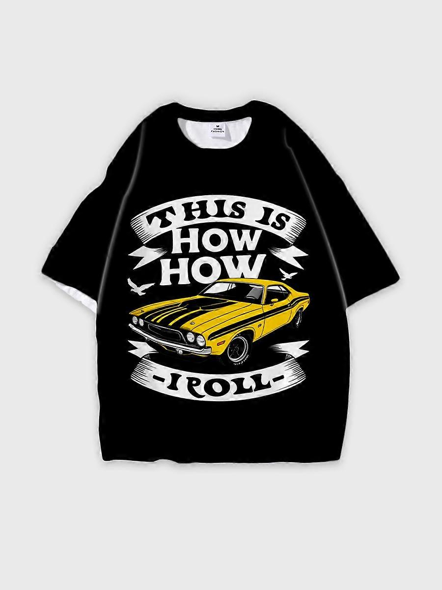 T-shirt round neck Pattern loose short sleeve JW2705