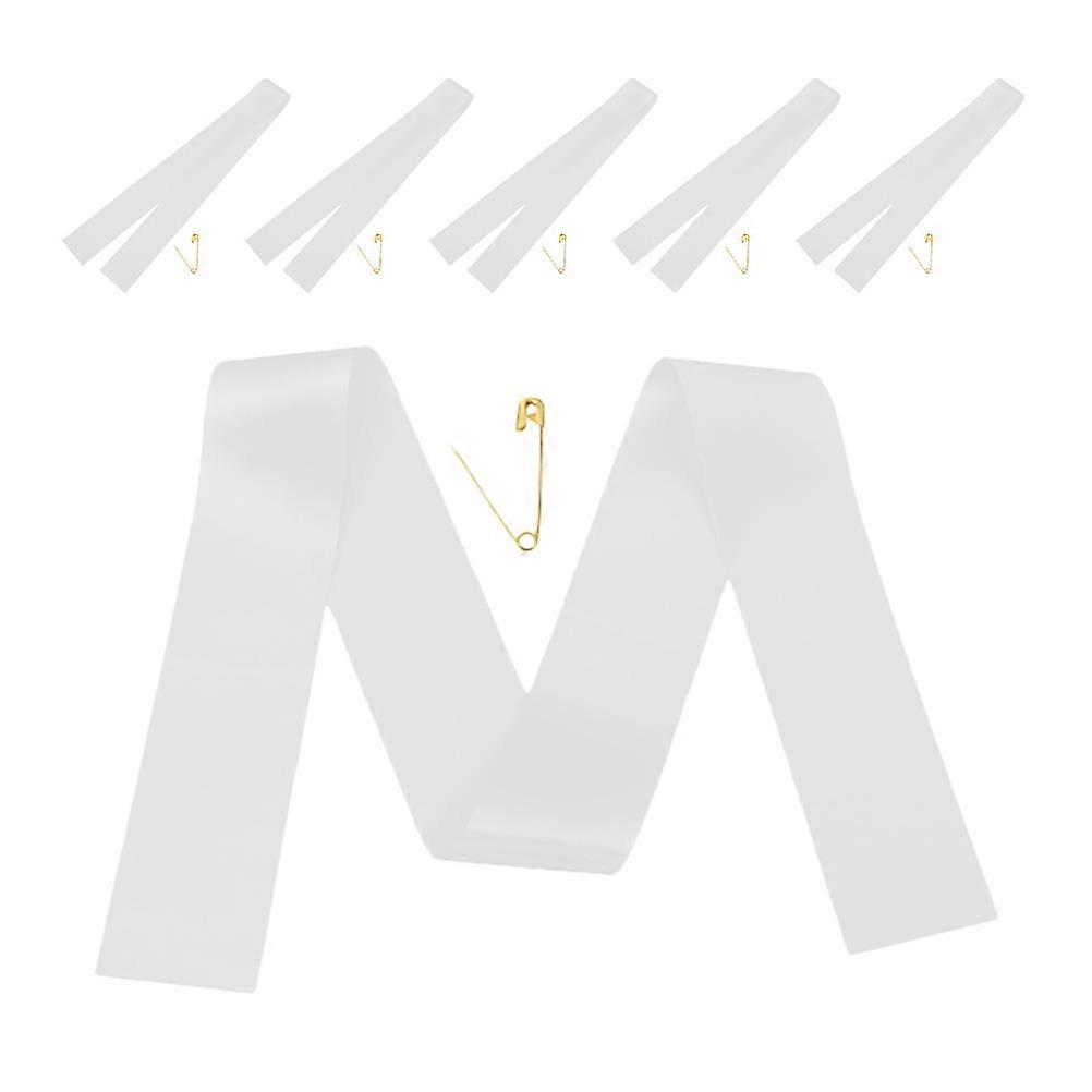 Here's a refined and engaging product description based on your input:
**6pcs Blank DIY Sashes – Perfect for Birthdays, Weddings, Graduations &