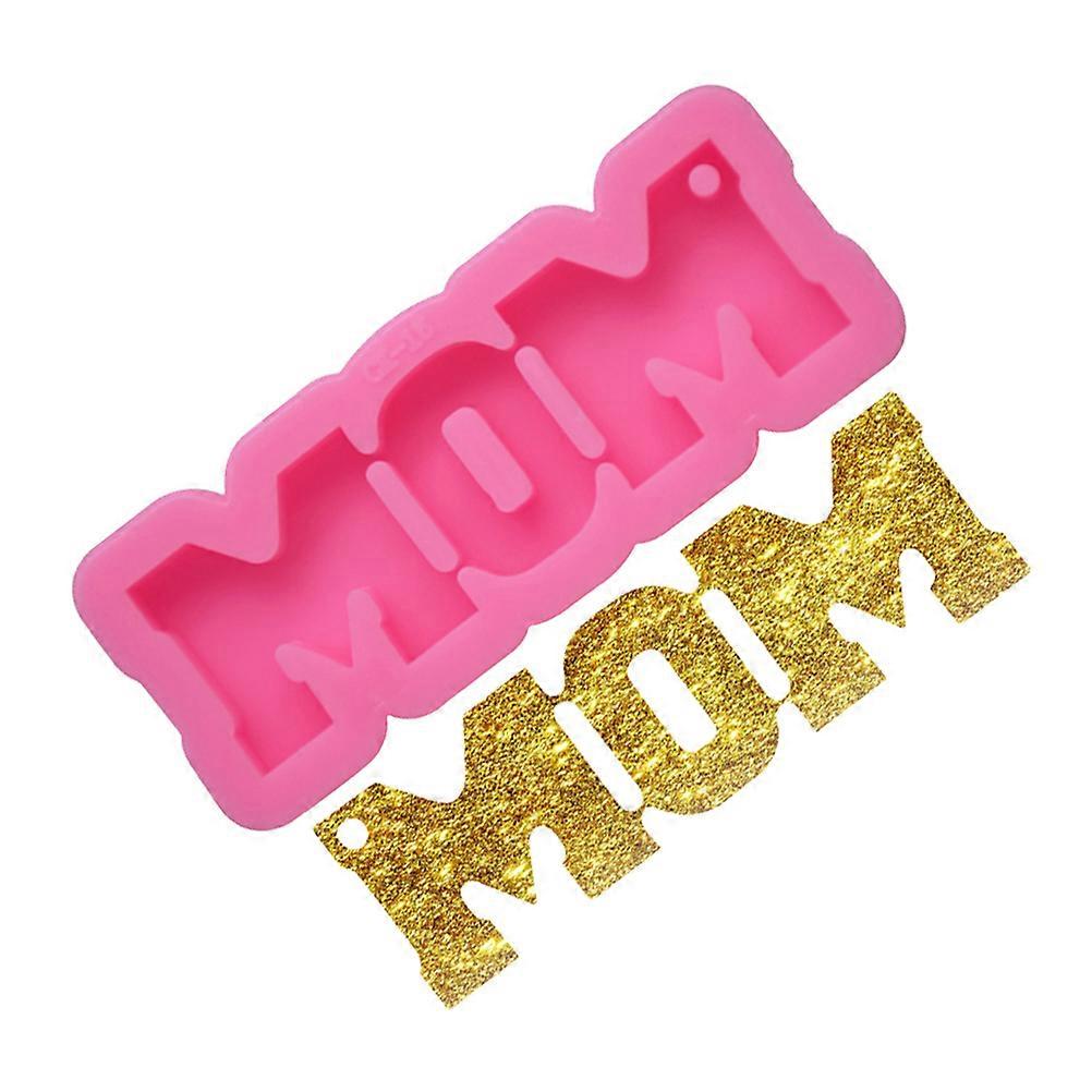 Baking Mold Cake Alphabet Keychain Mold Craft Making Pink Durable 1Pair