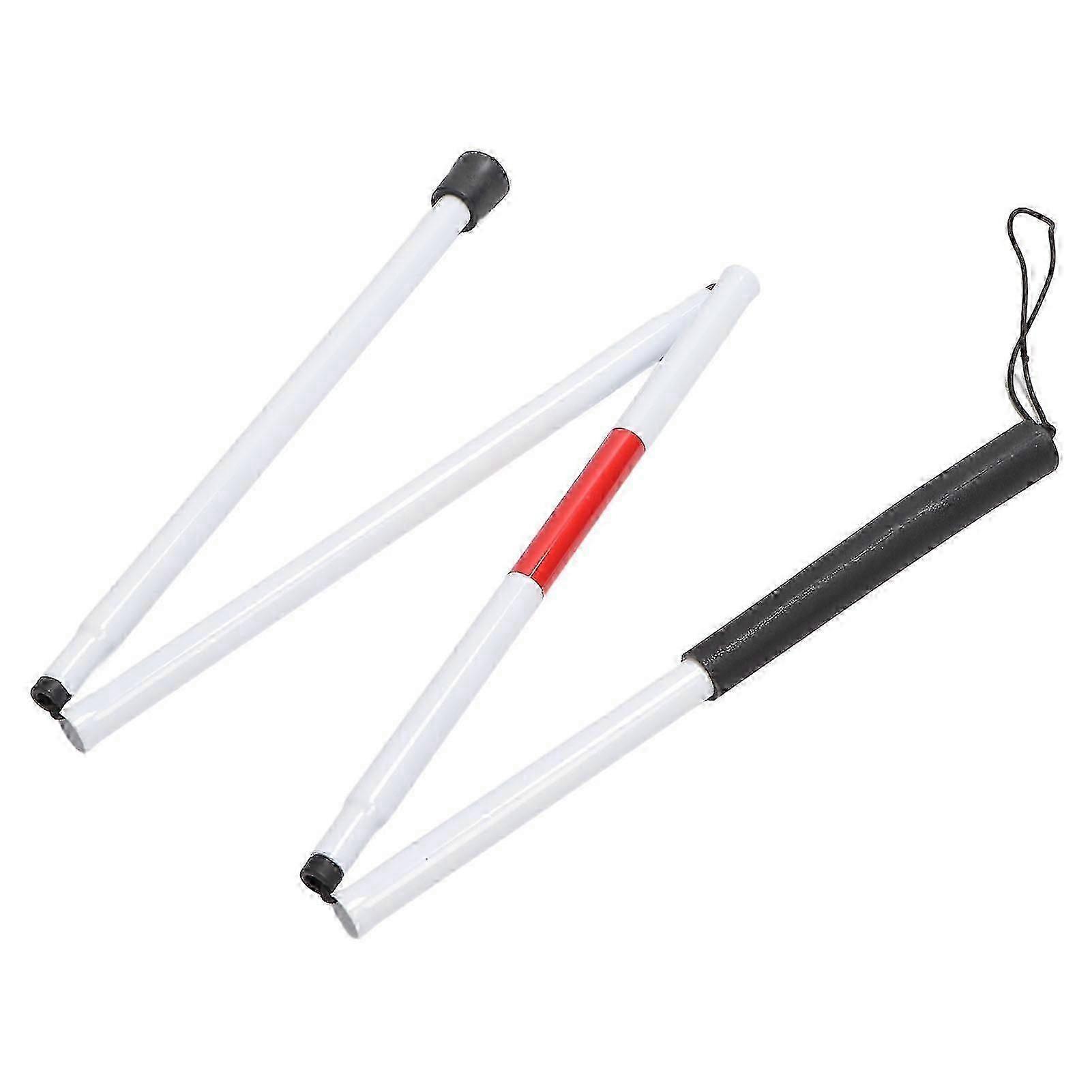 High-Quality Aluminum Alloy Folding Blind Cane, Non-Slip Handle And Reinforced Nylon Tip For Vision Impaired, Lightweight And Durable Collapsible-Good